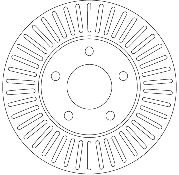 TRW Bremseskive df6922 278mm 24mm for FORD MAZDA FORD USA