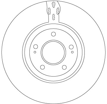 TRW Bremseskive df7302s 320mm 32mm for MITSUBISHI