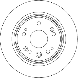 TRW Bremseskive df8083 282mm 9mm for HONDA
