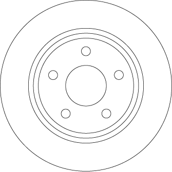 TRW Bremseskive df6556 271mm 11mm for FORD