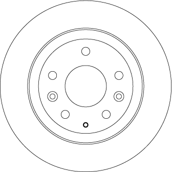 TRW Bremseskive df6807 281mm 10mm for MAZDA