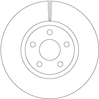 TRW Bremseskive df6810s 300mm 28mm for FORD