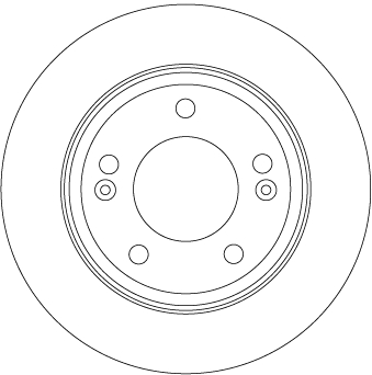TRW Bremseskive df6937 262mm 10mm for HYUNDAI