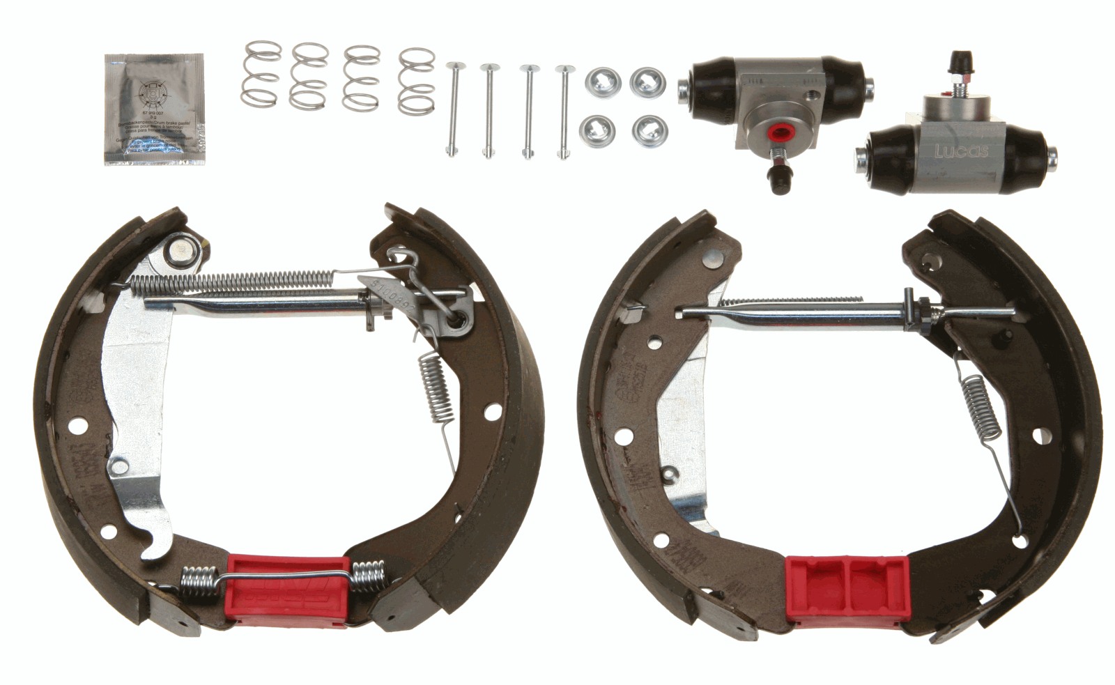 TRW Bremsebakkesæt gsk1624 for VAUXHALL