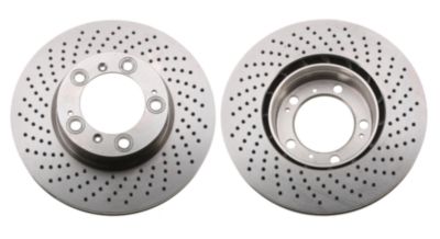 TRW Bremseskive df6212s perforeret 318mm 28mm for PORSCHE