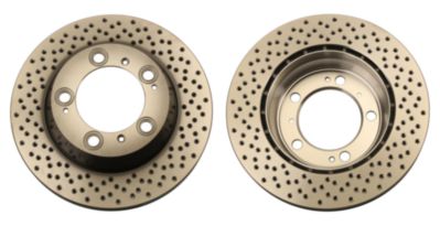 TRW Bremseskive df6337s perforeret 299mm 24mm for PORSCHE