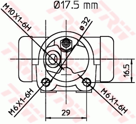TRW Hjulbremsecylinder bwc247 for SMART