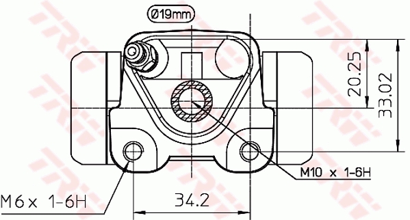 TRW Hjulbremsecylinder bwd270 for TOYOTA