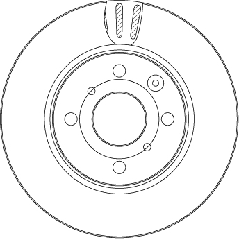 TRW Bremseskive df4469 ventileret 247mm for CITROËN PEUGEOT TALBOT TOYOTA BYD