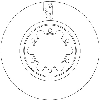 TRW Bremseskive df6442 290mm 26mm for RENAULT TRUCKS NISSAN