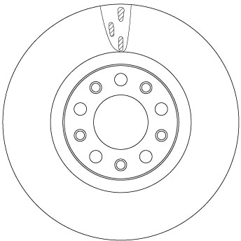 TRW Bremseskive df6590s 305mm 28mm for ALFA ROMEO
