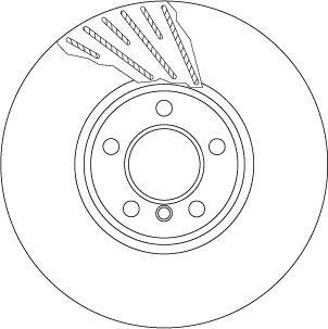 TRW Bremseskive df6612s Todelt bremseskive 348mm 36mm for BMW