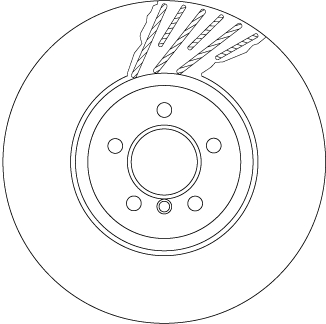 TRW Bremseskive df6613s Todelt bremseskive 374mm 36mm for BMW