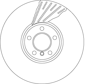 TRW Bremseskive df6622s Todelt bremseskive 374mm 36mm for BMW