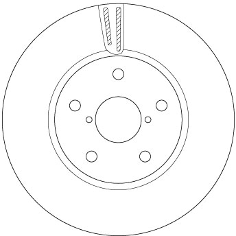 TRW Bremseskive df6727s 294mm 28mm for SUBARU