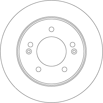 TRW Bremseskive df6725 262mm 10mm for HYUNDAI
