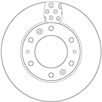 TRW Bremseskive df6962s 299mm 28mm for HYUNDAI