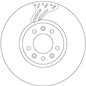 TRW Bremseskive df6977s 304mm 27,9mm for VAUXHALL TOYOTA
