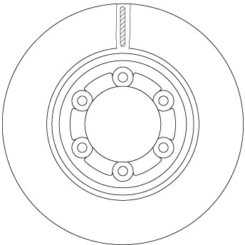 TRW Bremseskive df6984 280mm 27mm for ISUZU