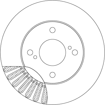 TRW Bremseskive DF6990 231mm 20mm for SUZUKI