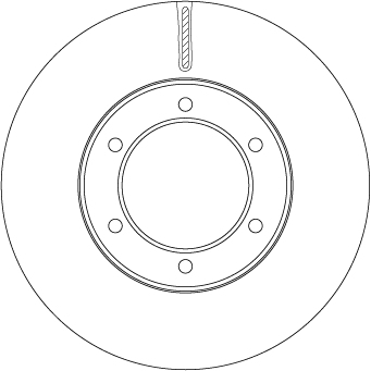 TRW Bremseskive df7412 287mm 28mm for TOYOTA