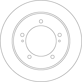 TRW Bremseskive df7839 289mm 10mm for SUZUKI