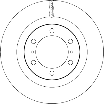 TRW Bremseskive df7880s 338mm 32mm for LEXUS