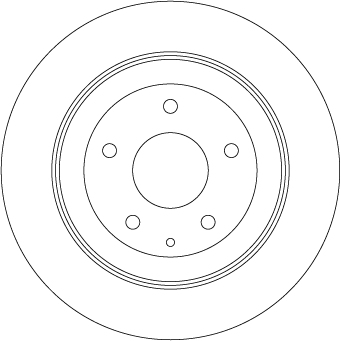 TRW Bremseskive df8053 303mm 10mm for MAZDA