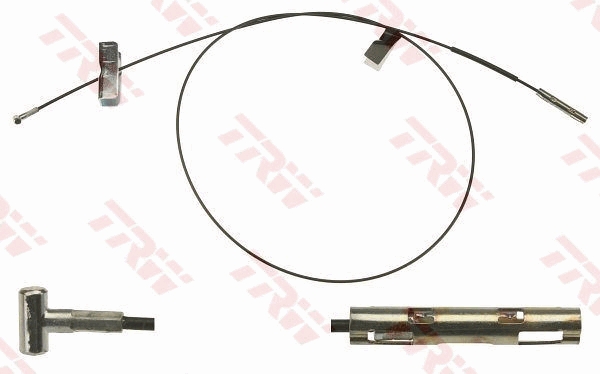 TRW Håndbremsekabel gch254 for OPEL VAUXHALL RENAULT NISSAN