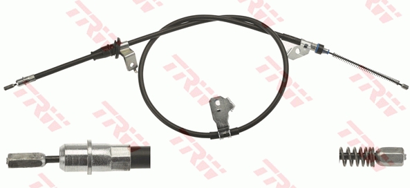 TRW Håndbremsekabel gch649 for MITSUBISHI SMART