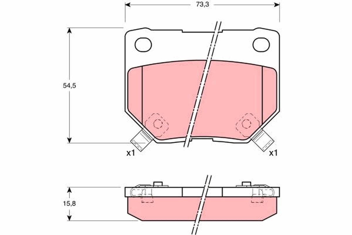 TRW Bremseklodser gdb1007 for NISSAN