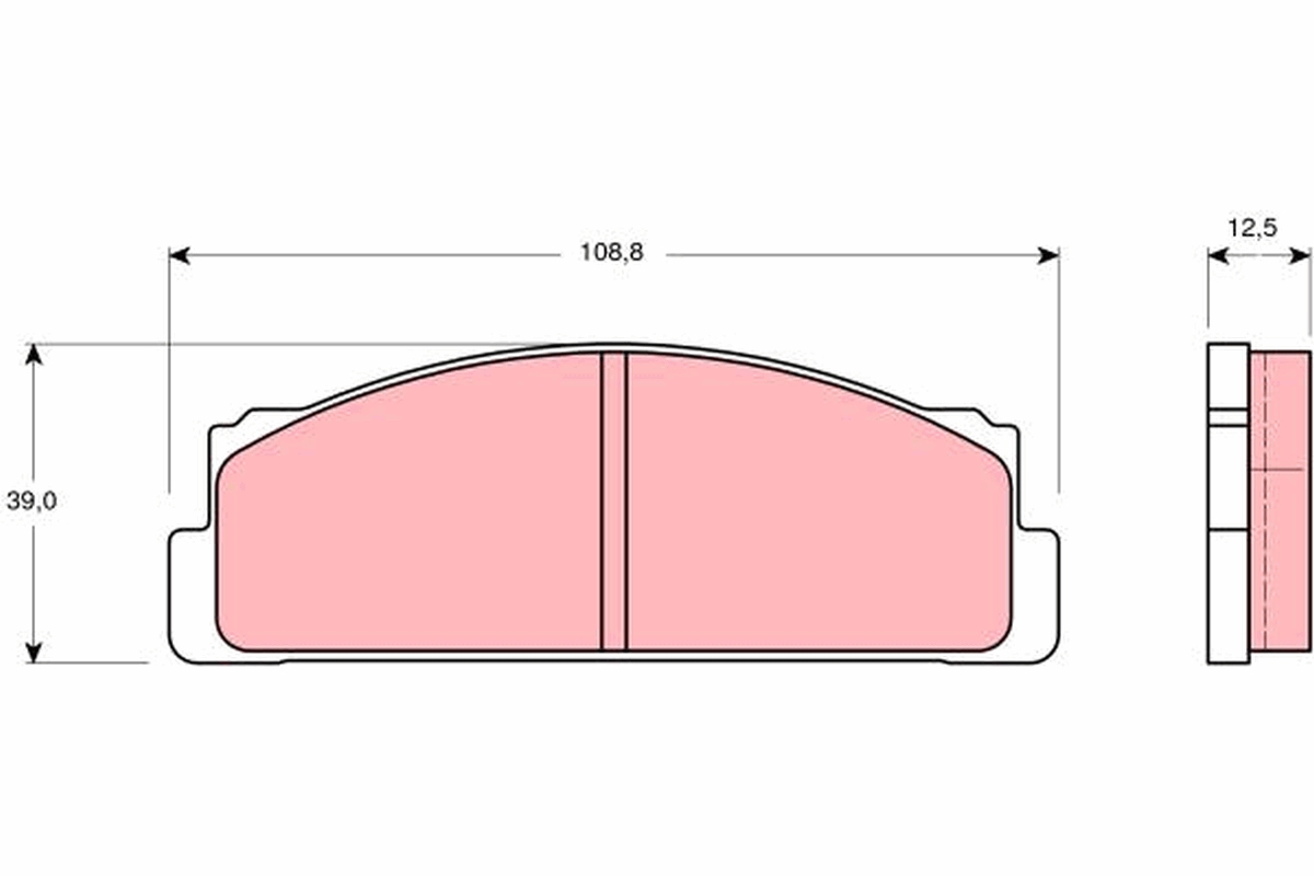 TRW Bremseklodser gdb105 for FIAT TOYOTA