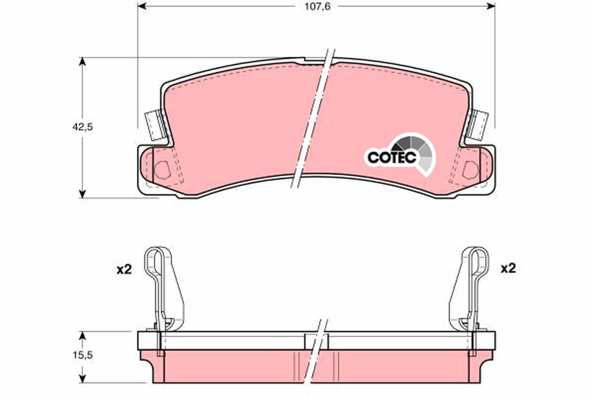 TRW Bremseklodser gdb1168 for TOYOTA DAIHATSU NISSAN LEXUS
