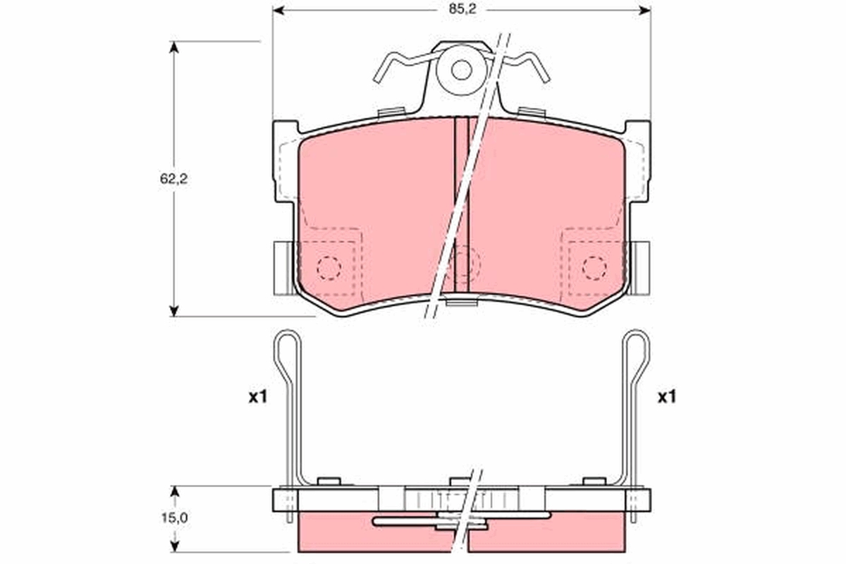 TRW Bremseklodser gdb1169 for MG ROVER