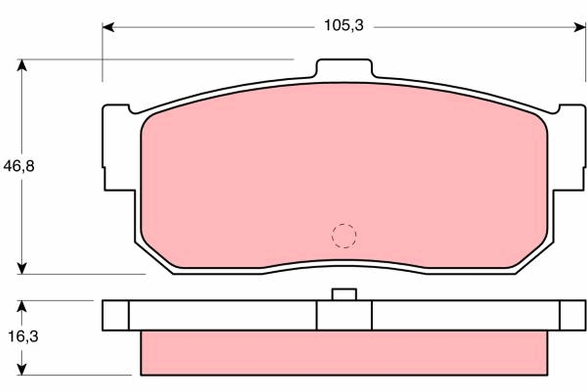 TRW Bremseklodser gdb1172 for NISSAN