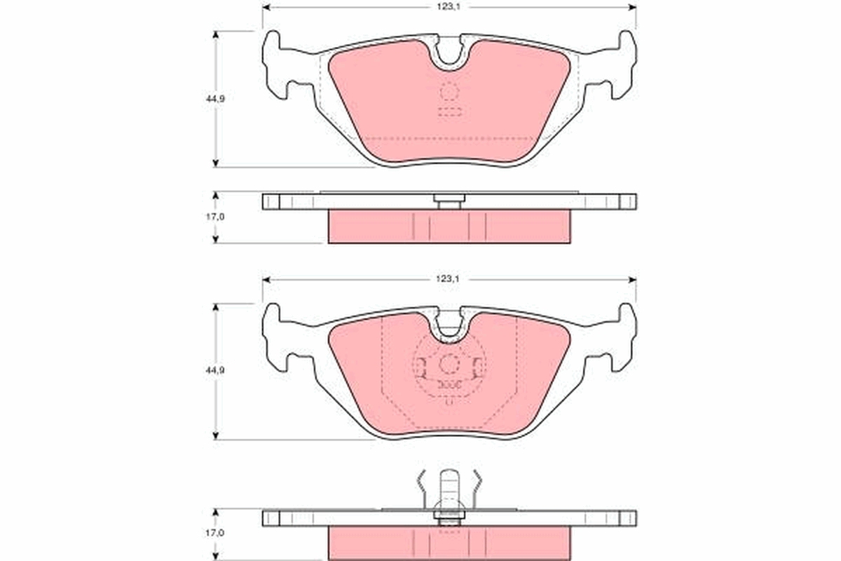 TRW Bremseklodser gdb1189 for BMW
