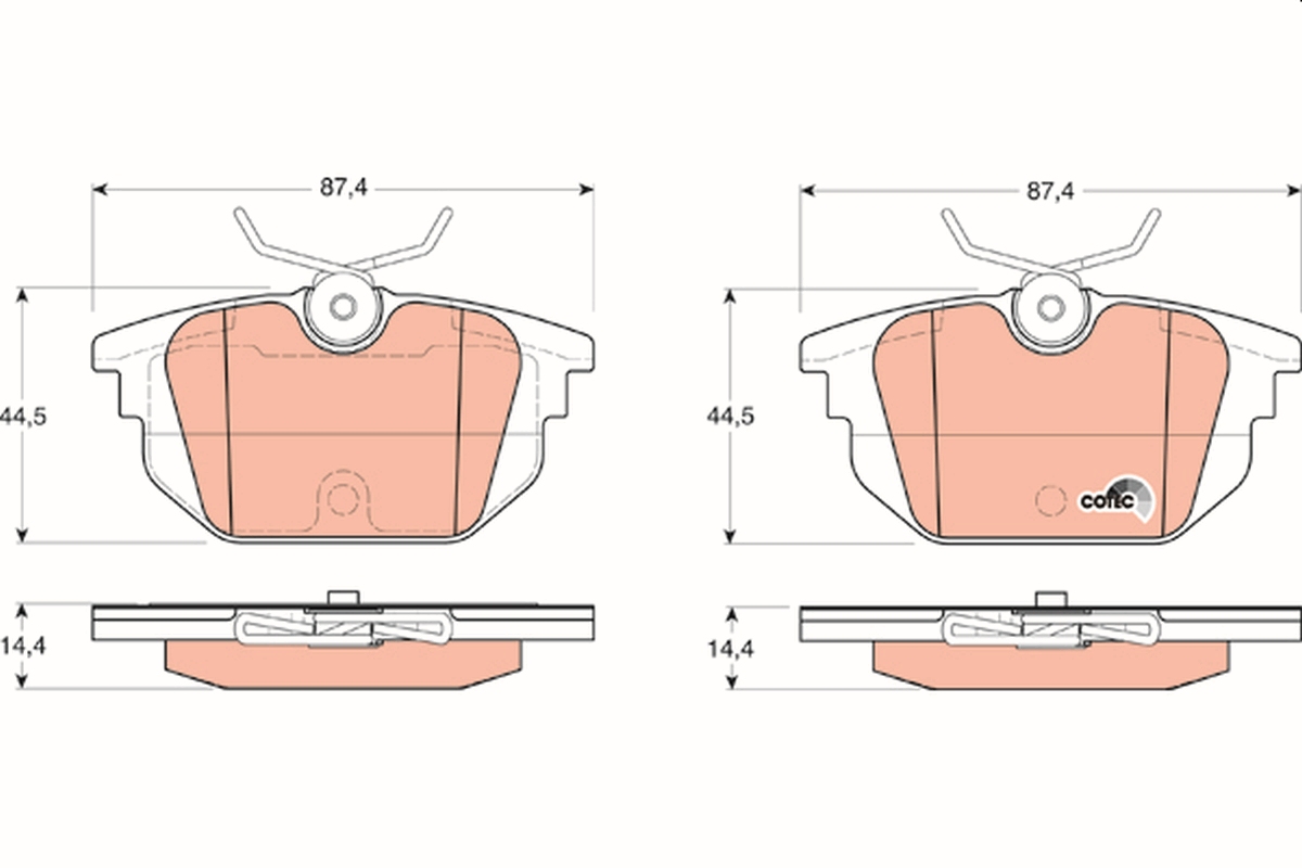 TRW Bremseklodser gdb1333 for LANCIA ALFA ROMEO FIAT