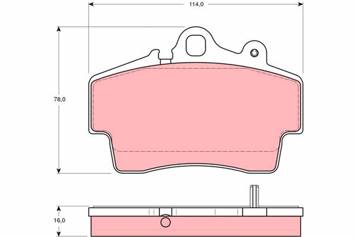 TRW Bremseklodser gdb1394 for PORSCHE