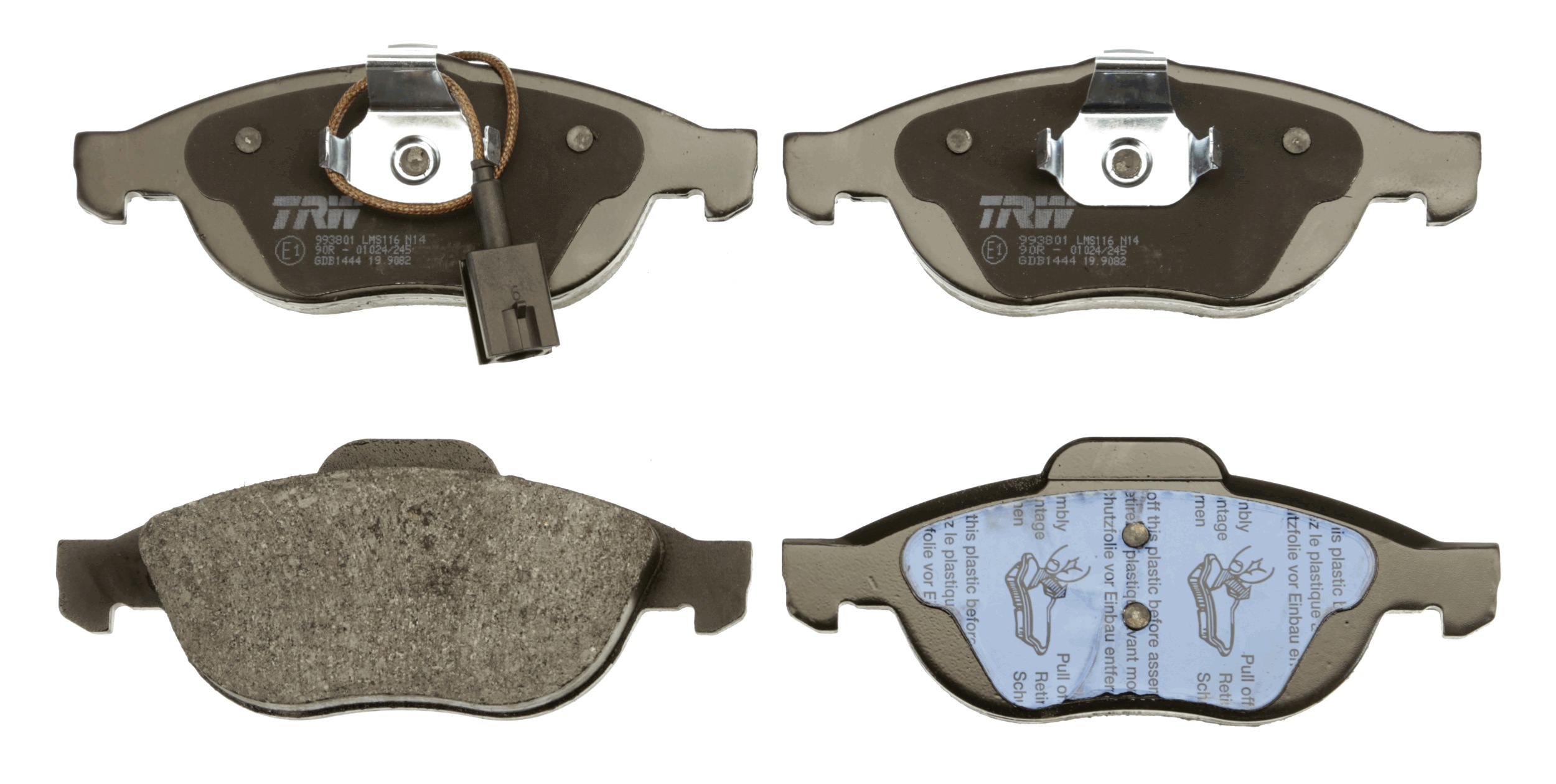 TRW Bremseklodser gdb1444 for LANCIA ALFA ROMEO FIAT