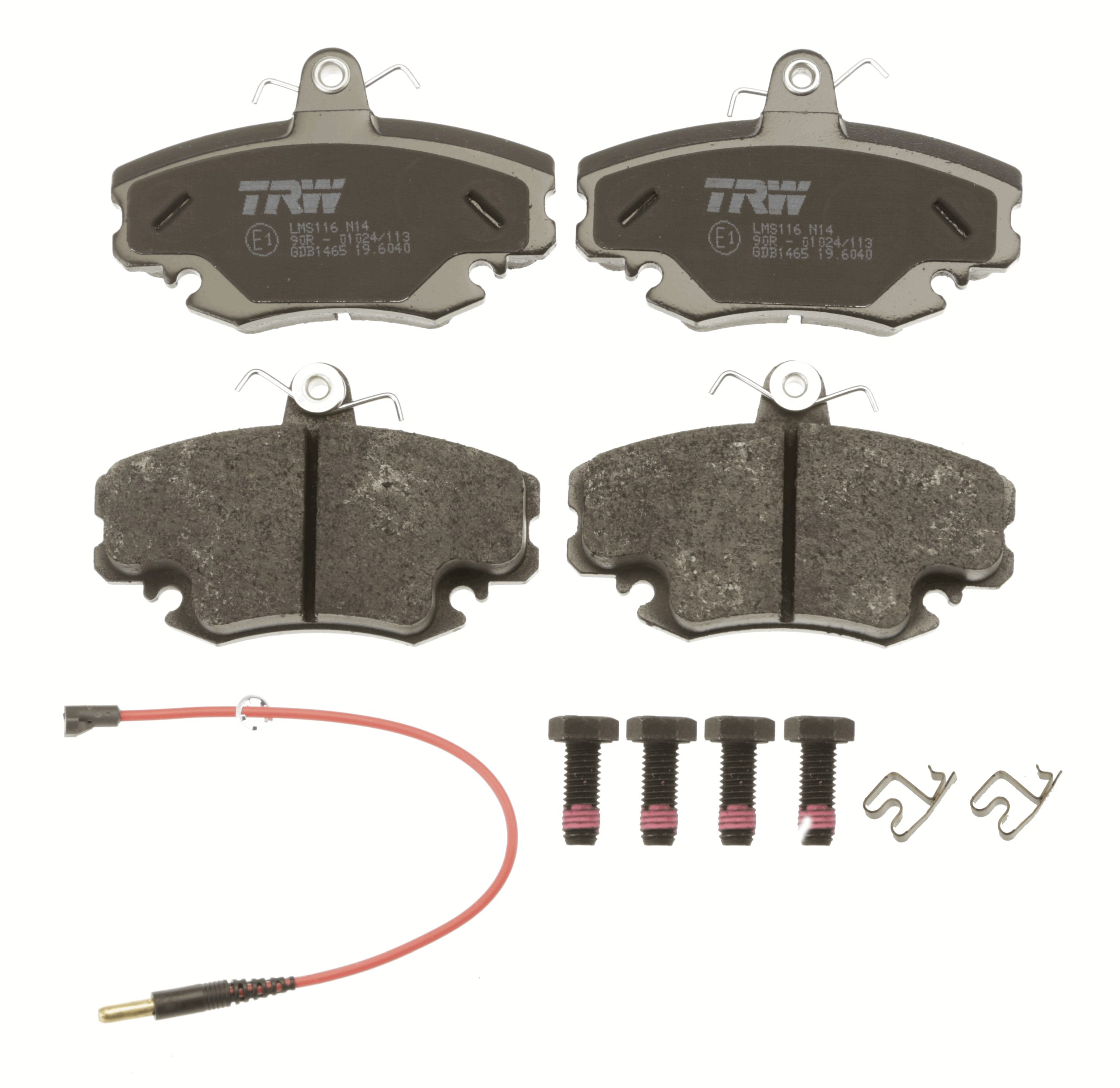TRW Bremseklodser gdb1465 for RENAULT DACIA