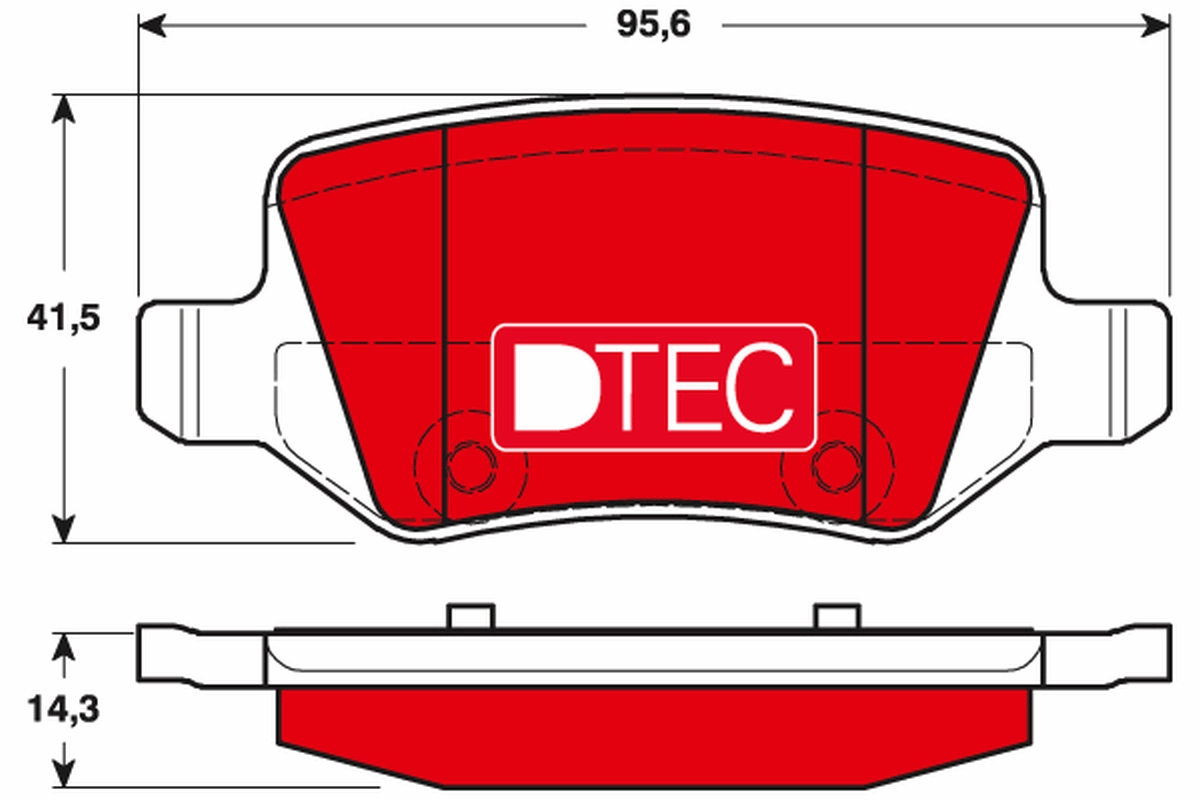 TRW Bremseklodser gdb1481dte for MERCEDES-BENZ DAIMLER