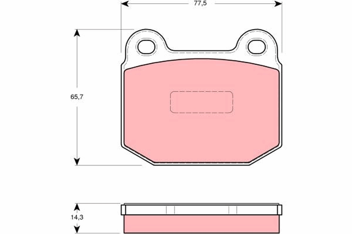 TRW Bremseklodser gdb1493 for OPEL NISSAN LOTUS