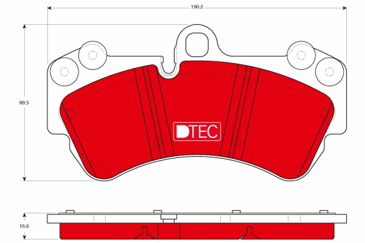 TRW Bremseklodser gdb1547dte for VW PORSCHE