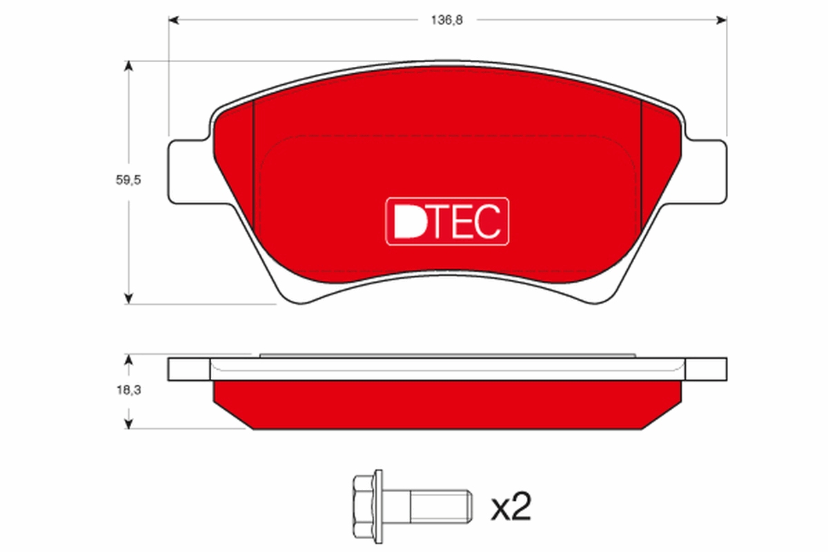 TRW Bremseklodser gdb1552dte for RENAULT DONGFENG