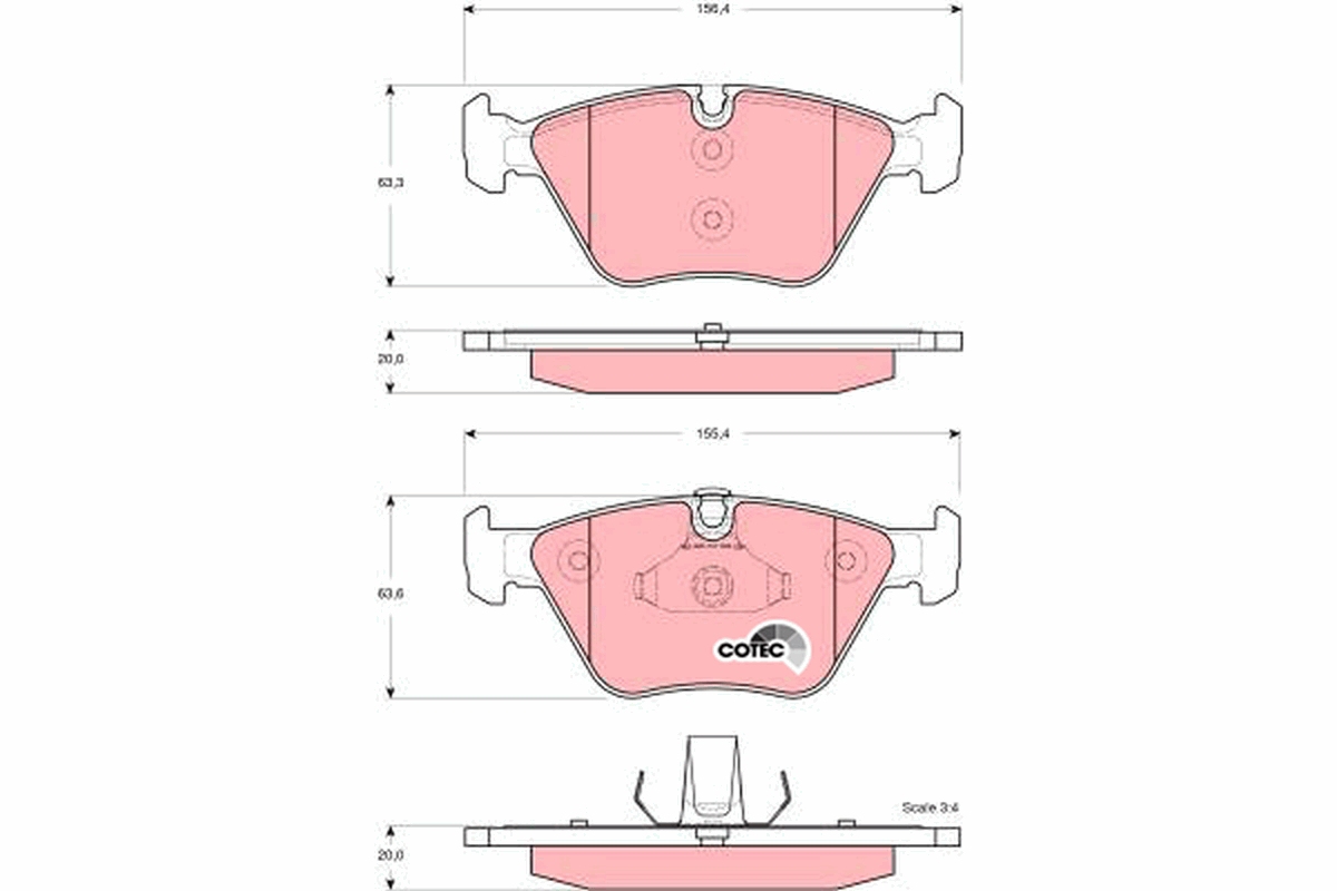 TRW Bremseklodser gdb1577 for BMW