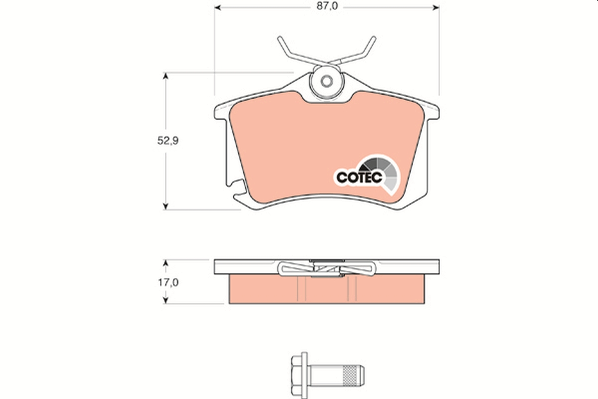 TRW Bremseklodser gdb1578 for SEAT