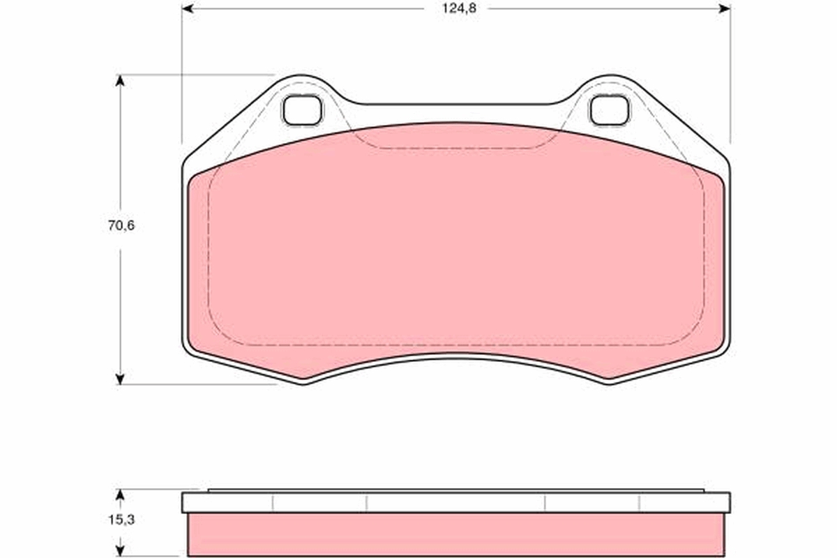 TRW Bremseklodser gdb1606 for RENAULT