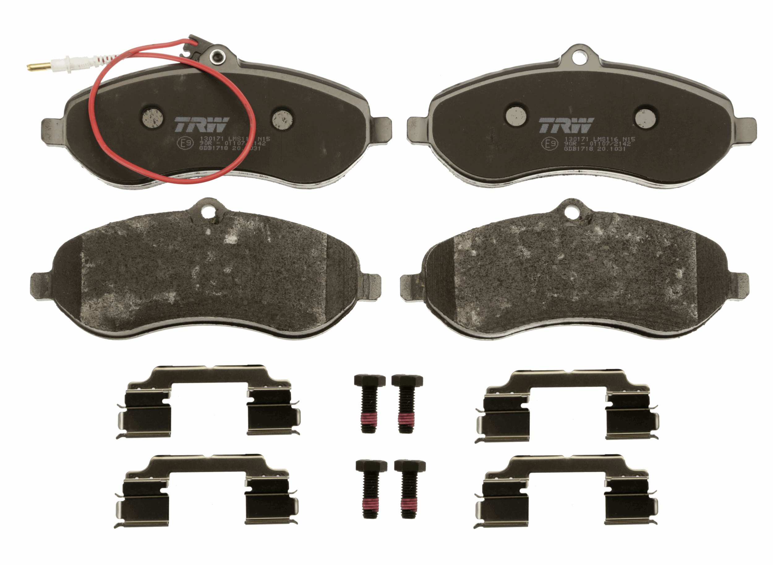 TRW Bremseklodser gdb1718 for PEUGEOT CITROËN FIAT LANCIA TOYOTA