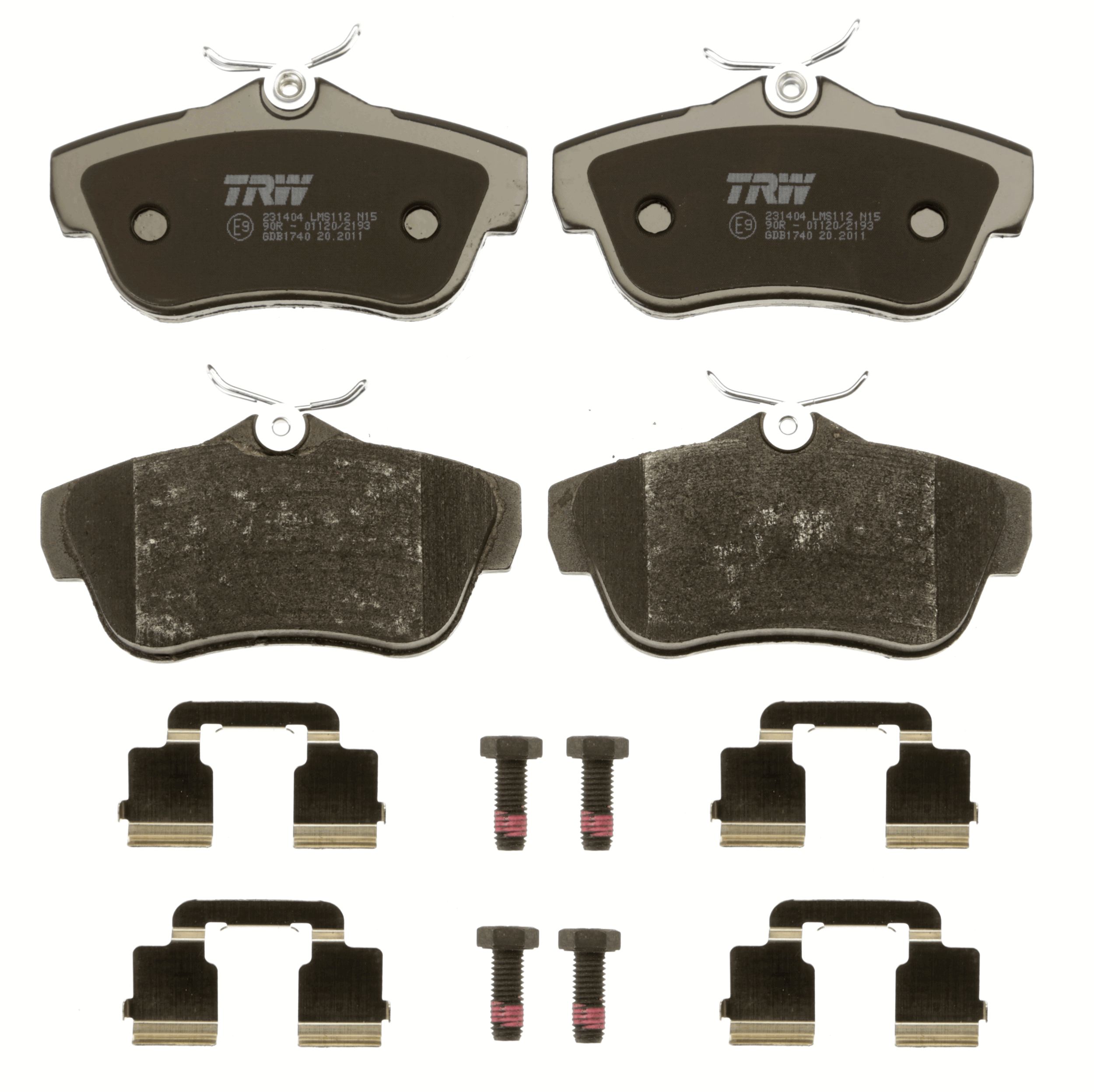 TRW Bremseklodser gdb1740 for PEUGEOT FIAT TOYOTA