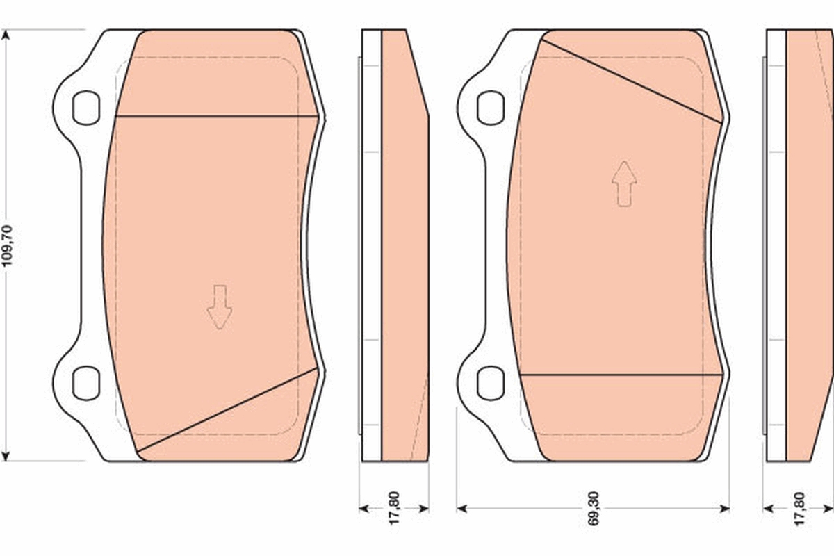 TRW Bremseklodser gdb1772 for FORD